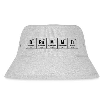 Periodical Table Of Elements Drummer Drum Drumming - Stanley/Stella Recycled Bucket Hat - heather grey - Front