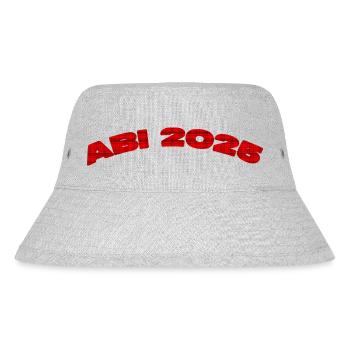 ABI 2025 – Wir lassen es krachen! 🎉 - Stanley/Stella recycelter Bucket Hat - Grau meliert - Vorne