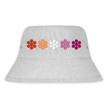 Subtiler lesbischer Stolz - Stanley/Stella recycelter Bucket Hat - Grau meliert - Vorne