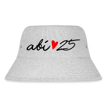 Abi 25 - Stanley/Stella recycelter Bucket Hat - Grau meliert - Vorne