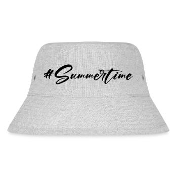 Sommerzeit - Stanley/Stella recycelter Bucket Hat - Grau meliert - Vorne