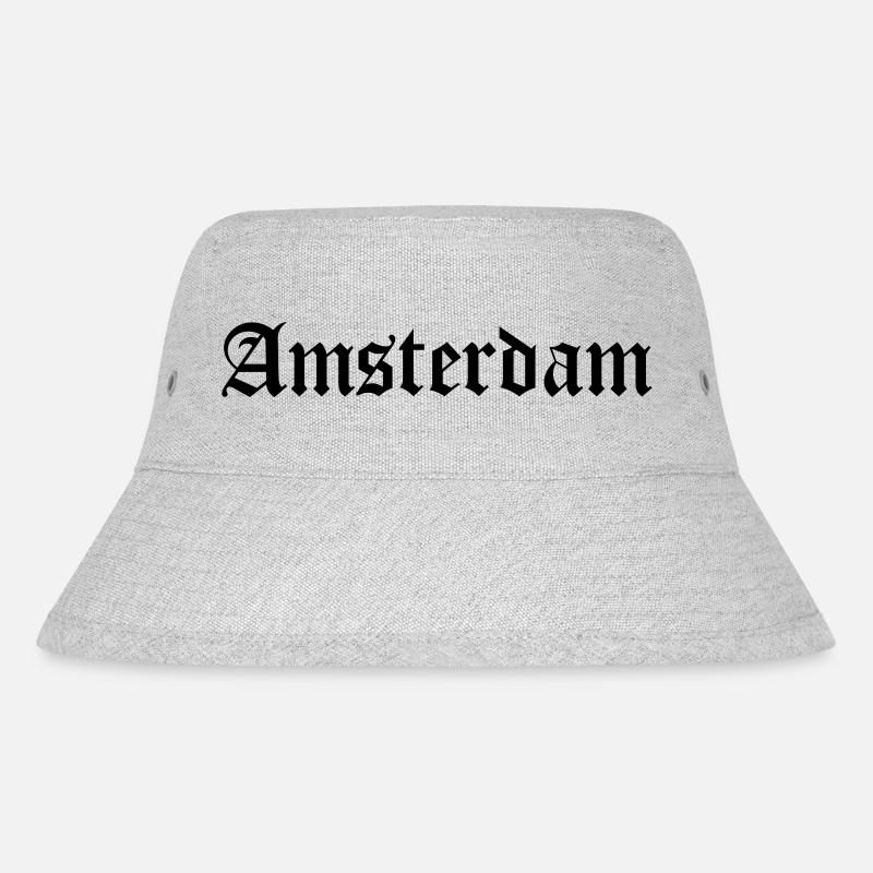 Amsterdam - Stanley/Stella recycelter Bucket Hat - Grau meliert
