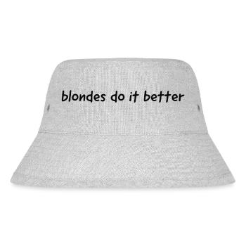 blondes do it better - Stanley/Stella Recycled Bucket Hat - heather grey - Front