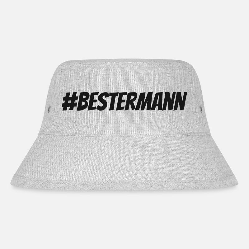 #BESTERMANN - Stanley/Stella recycelter Bucket Hat - Grau meliert