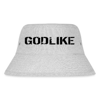 Godlike Geschenk black - Stanley/Stella recycelter Bucket Hat - Grau meliert - Vorne