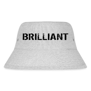 Brilliant black - Stanley/Stella Recycled Bucket Hat - heather grey - Front