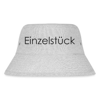Einzelstück Spruch Einzelkind - Stanley/Stella recycelter Bucket Hat - Grau meliert - Vorne