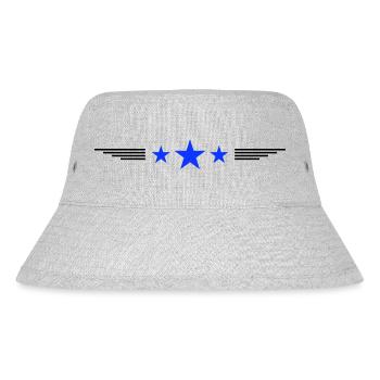 Stars - Stanley/Stella Recycled Bucket Hat - heather grey - Front