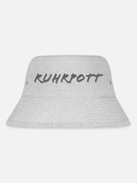 Ruhrpott - Stanley/Stella recycelter Bucket Hat - Grau meliert