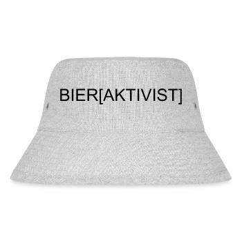 Bieraktivist - Stanley/Stella recycelter Bucket Hat - Grau meliert - Vorne