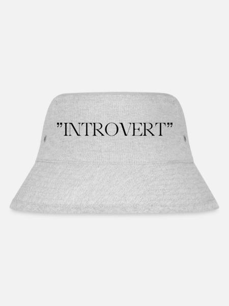 INTROVERT - Stanley/Stella recycelter Bucket Hat - Grau meliert