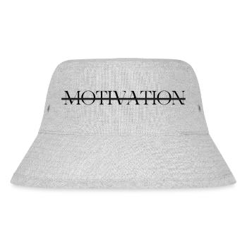 MOTIVATION - Stanley/Stella recycelter Bucket Hat - Grau meliert - Vorne
