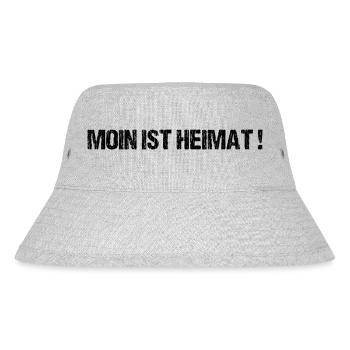 Moin Sprüche Hamburg Norden Heimat Geschenk - Stanley/Stella recycelter Bucket Hat - Grau meliert - Vorne