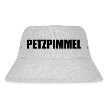 Petzpimmel - Stanley/Stella recycelter Bucket Hat - Grau meliert - Vorne