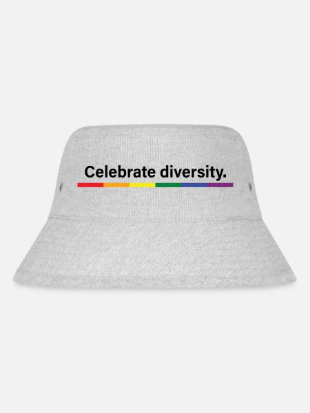 Feiern Sie die Vielfalt - Stanley/Stella recycelter Bucket Hat - Grau meliert