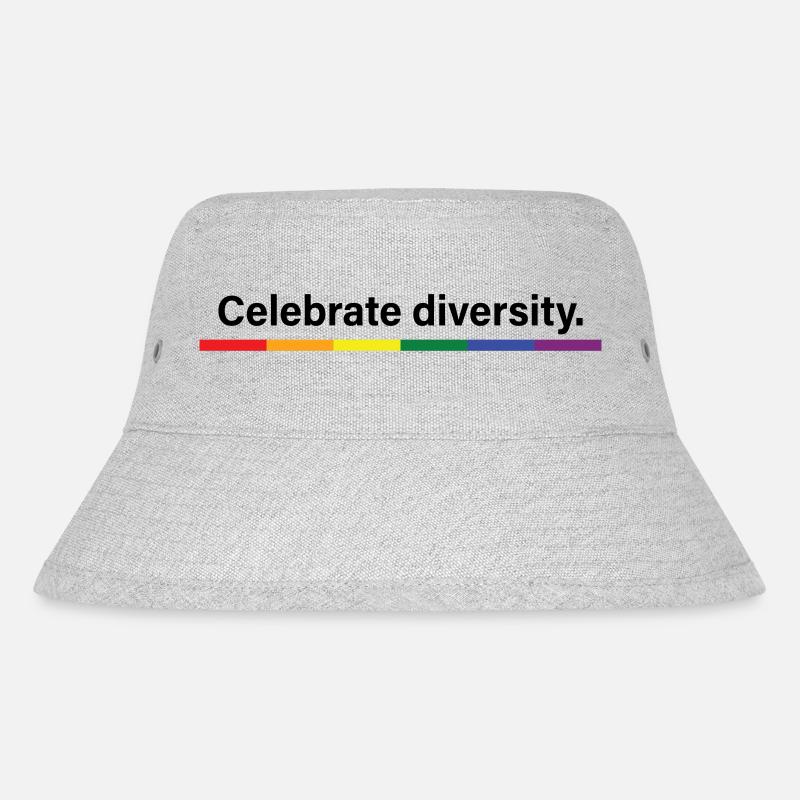 Feiern Sie die Vielfalt - Stanley/Stella recycelter Bucket Hat - Grau meliert