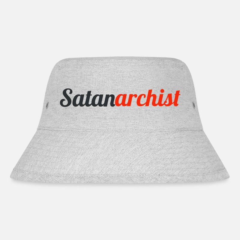 Satanarchist - Stanley/Stella recycelter Bucket Hat - Grau meliert