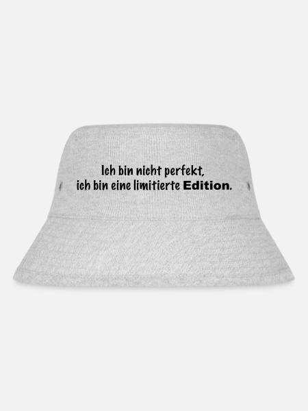 Ich bin nicht perfekt - Stanley/Stella recycelter Bucket Hat - Grau meliert
