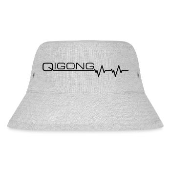Qigong pulsschlag - Stanley/Stella recycelter Bucket Hat - Grau meliert - Vorne