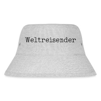Urlaub Reise Welt Strand Meer Berge Outdoor - Stanley/Stella recycelter Bucket Hat - Grau meliert - Vorne