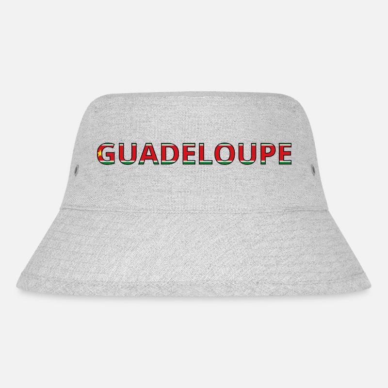 Drapeau guadeloupe - Bob recyclé Stanley/Stella - gris chiné