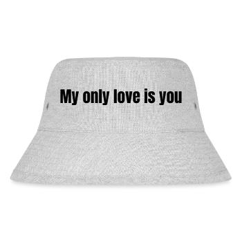 My only love is you - Stanley/Stella Recycled Bucket Hat - heather grey - Front