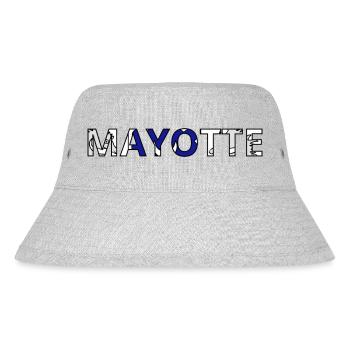 Mayotte Flag - Stanley/Stella Recycled Bucket Hat - heather grey - Front