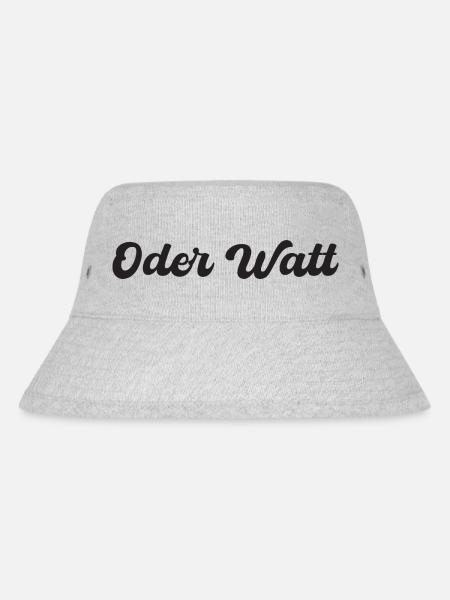"Oder Watt" Spruch aus dem Ruhrpott - Stanley/Stella recycelter Bucket Hat - Grau meliert