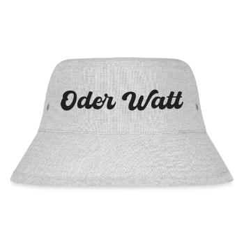 "Oder Watt" slogan from the Ruhr area - Stanley/Stella Recycled Bucket Hat - heather grey - Front
