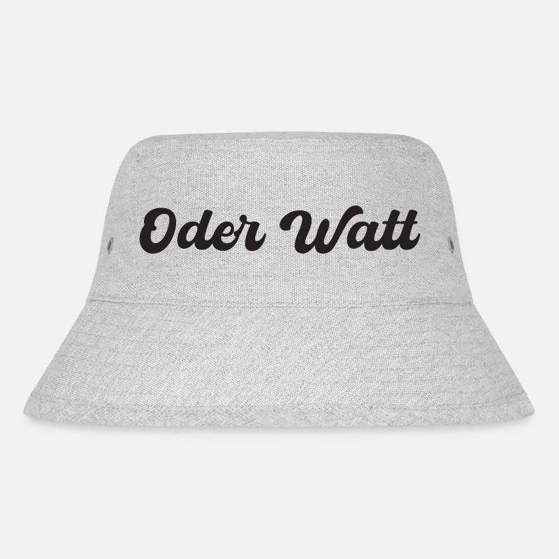 "Oder Watt" Spruch aus dem Ruhrpott - Stanley/Stella recycelter Bucket Hat - Grau meliert