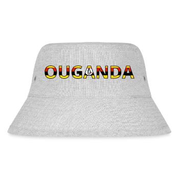 Uganda Flag - Stanley/Stella Recycled Bucket Hat - heather grey - Front