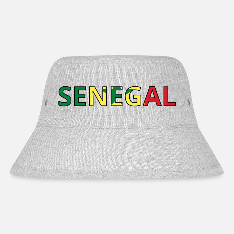 Drapeau Sénégal - Bob recyclé Stanley/Stella - gris chiné