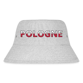 Flag of Poland - Stanley/Stella Recycled Bucket Hat - heather grey - Front
