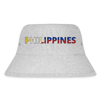 Flag of the Philippines - Stanley/Stella Recycled Bucket Hat - heather grey - Front
