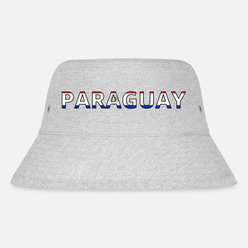 Flagge von Paraguay - Stanley/Stella recycelter Bucket Hat - Grau meliert