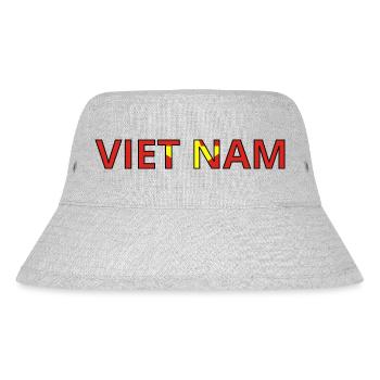Flag of Vietnam - Stanley/Stella Recycled Bucket Hat - heather grey - Front