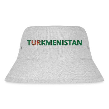 Flag of Turkmenistan - Stanley/Stella Recycled Bucket Hat - heather grey - Front