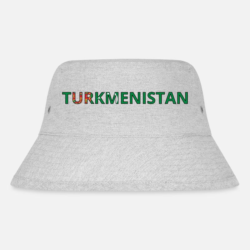 Drapeau Turkménistan - Bob recyclé Stanley/Stella - gris chiné