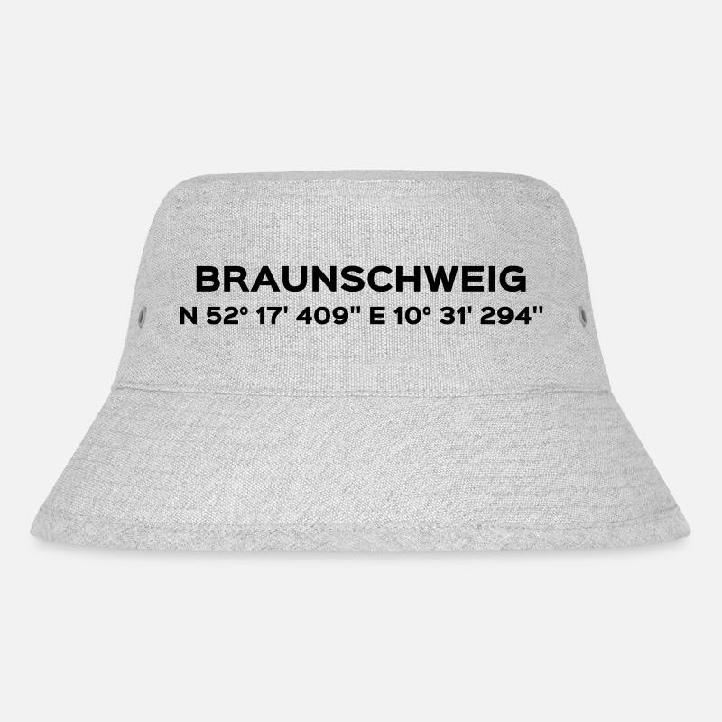 Braunschweig - Stanley/Stella recycelter Bucket Hat - Grau meliert