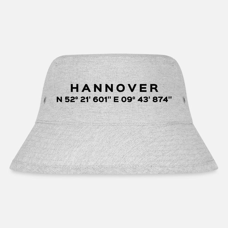 Hannover - Stanley/Stella recycelter Bucket Hat - Grau meliert
