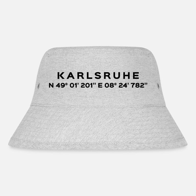 Karlsruhe - Stanley/Stella recycelter Bucket Hat - Grau meliert