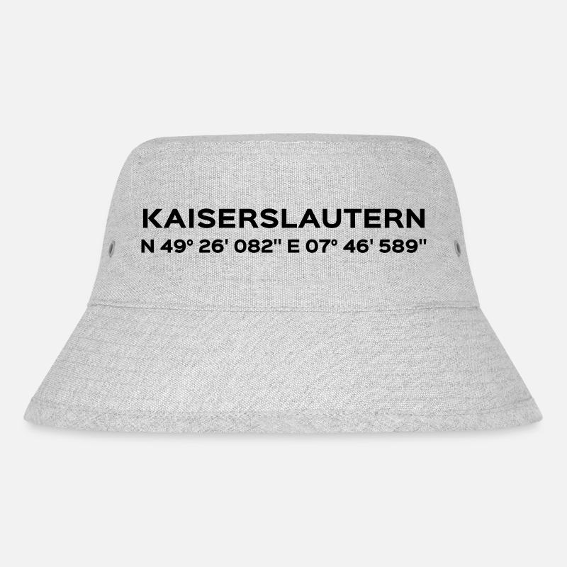 Kaiserslautern - Stanley/Stella recycelter Bucket Hat - Grau meliert
