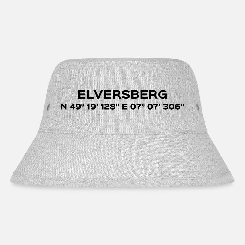 Elversberg - Stanley/Stella recycelter Bucket Hat - Grau meliert