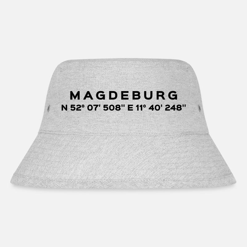 Magdeburg - Stanley/Stella recycelter Bucket Hat - Grau meliert