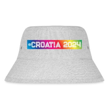 Croatia 2024 Colorful - Stanley/Stella Recycled Bucket Hat - heather grey - Front
