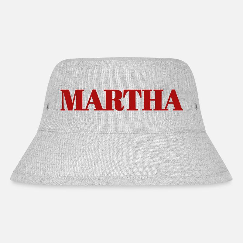 Martha - Stanley/Stella recycelter Bucket Hat - Grau meliert