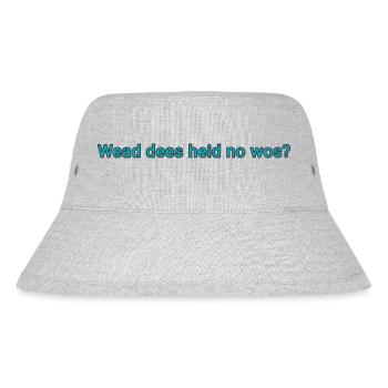 Bayerische Sprüche - Stanley/Stella recycelter Bucket Hat - Grau meliert - Vorne