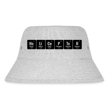 Periodisches System der Elemente Hubschrauberpilot Chop - Stanley/Stella recycelter Bucket Hat - Grau meliert - Vorne