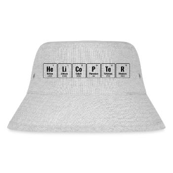 Periodisches System der Elemente Hubschrauberpilot Chop - Stanley/Stella recycelter Bucket Hat - Grau meliert - Vorne