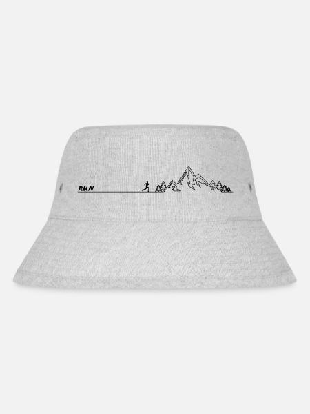 Trail Running Sport - Stanley/Stella recycelter Bucket Hat - Grau meliert